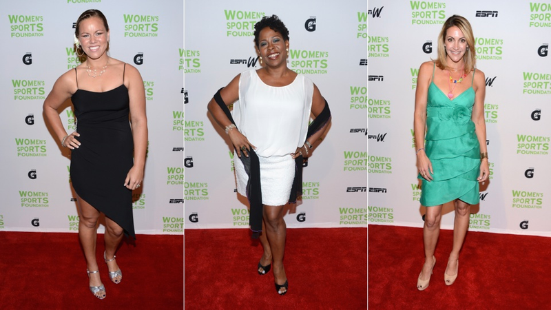 Illustration for article titled Gold Medals and Gold Dresses at the Salute to Women in Sports Gala